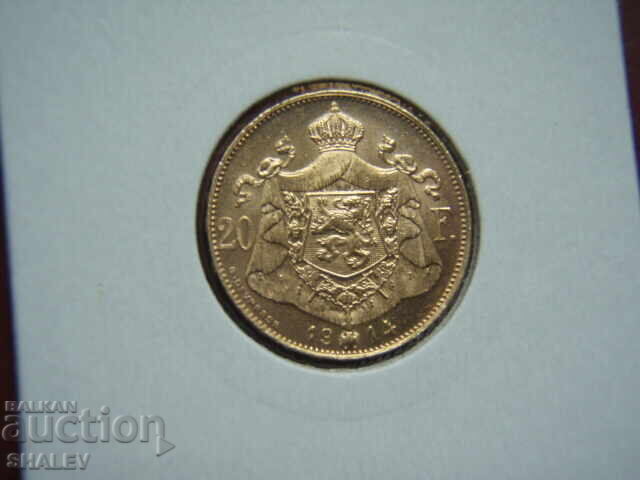 Delivery of 20 Francs 1914 Belgium (20 Francs Belgium) /4/ - AU (gold)