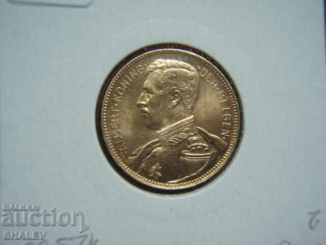 20 Francs 1914 Belgium (20 Francs Belgium) /4/ - AU (gold) - 7