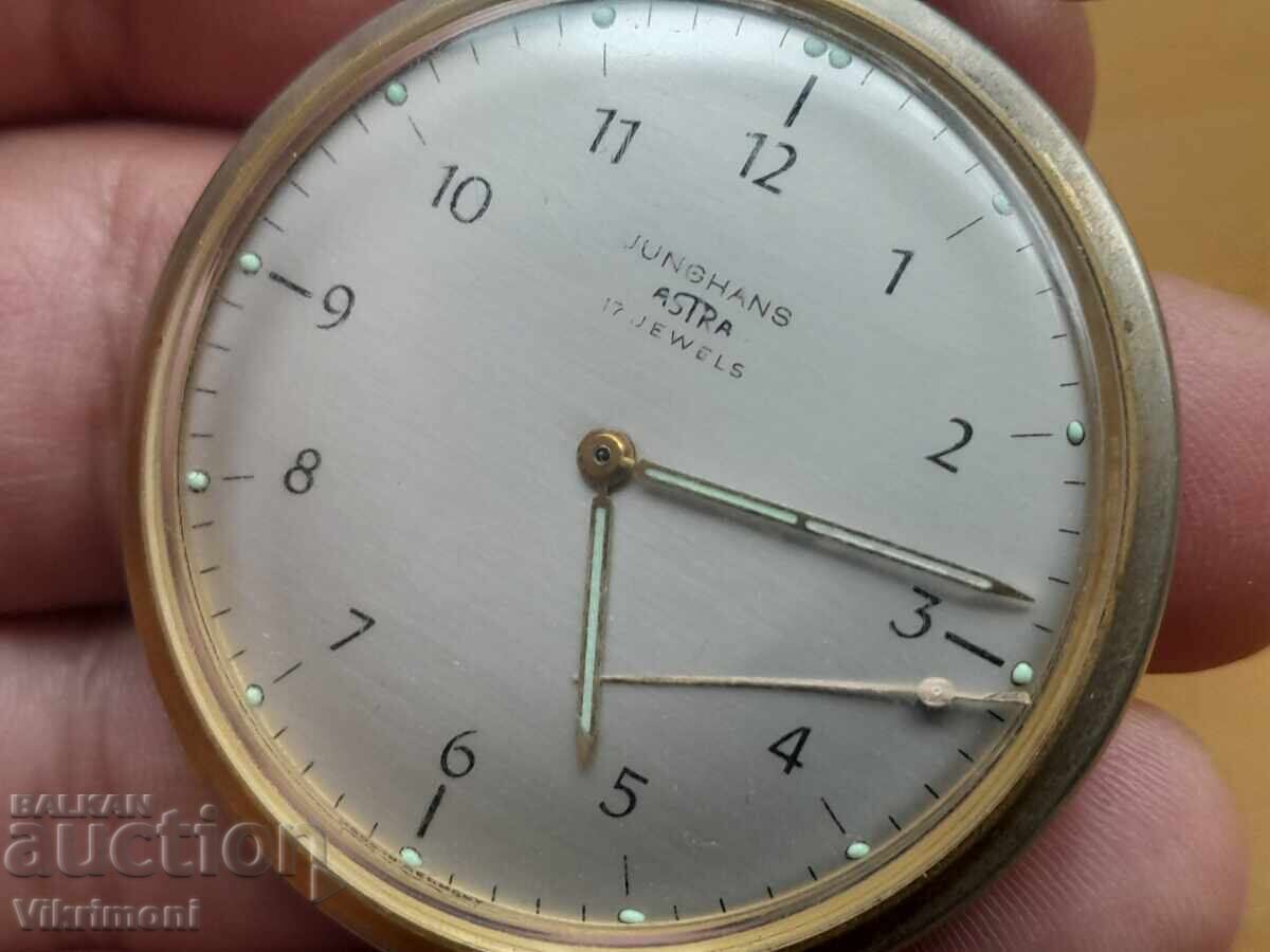 Ceas de buzunar Junghans "Astra", Junghans, pentru reparație