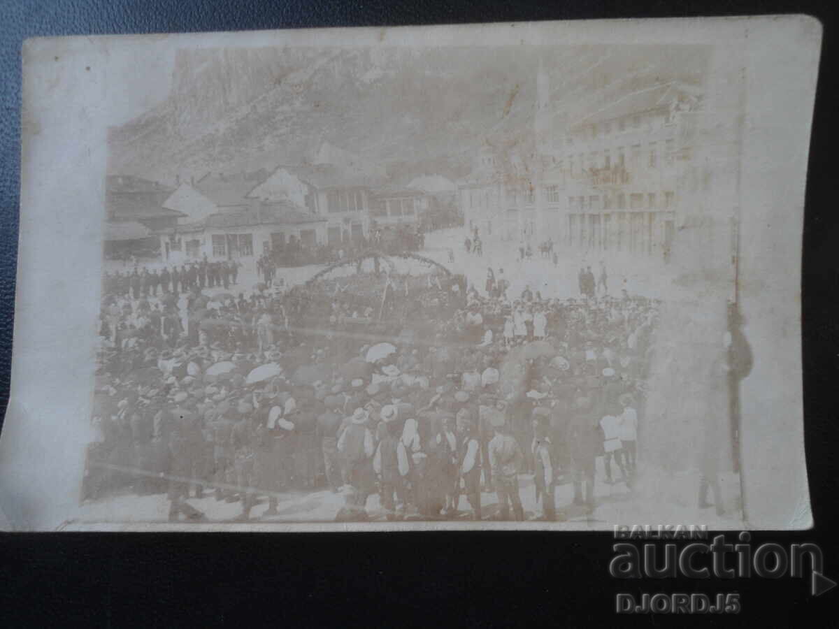 27.VII.1918 god., Vrața, Festivitate, monumentul lui Hristo Botev