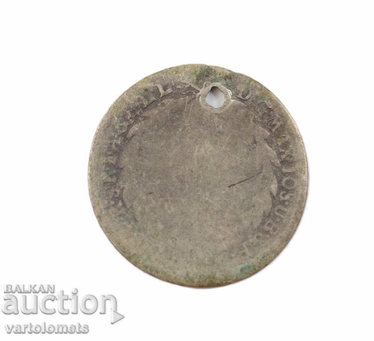 Ένα ασημένιο νόμισμα με τιμή € 6.00 | 11.73 BGN