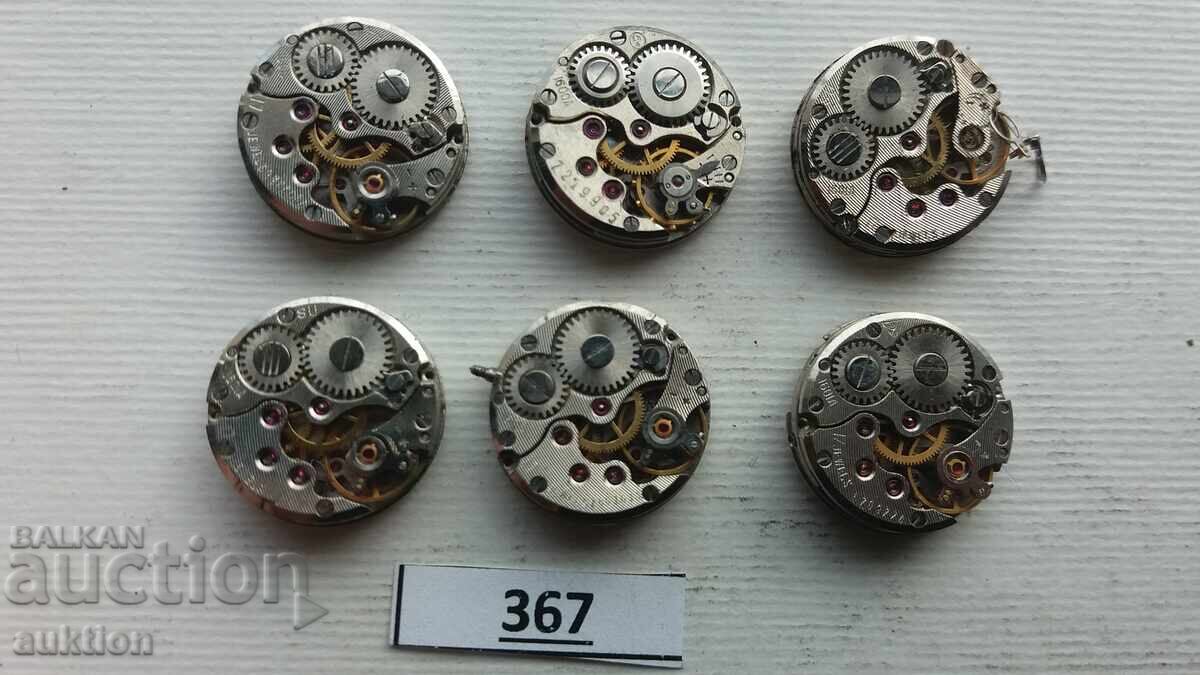 CEAS CEAIKA - 6 BUCĂȚI MECANISME PENTRU CEASURI - 5