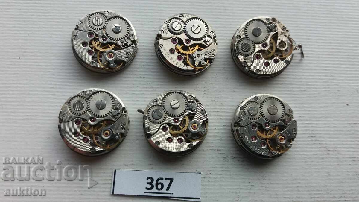 CEAS CEAIKA - 6 BUCĂȚI MECANISME PENTRU CEASURI - 6