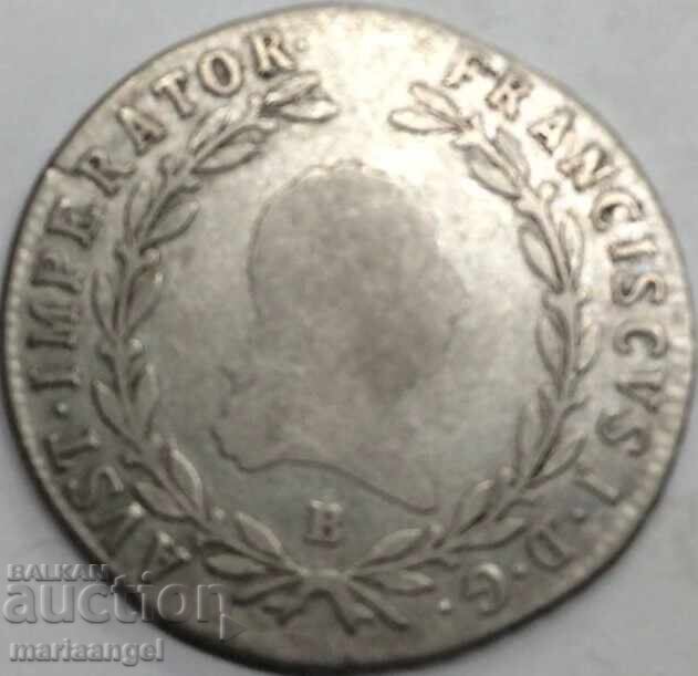 20 Kreuzer 1818 Austria B - Kremnitz Ungaria argint - 5
