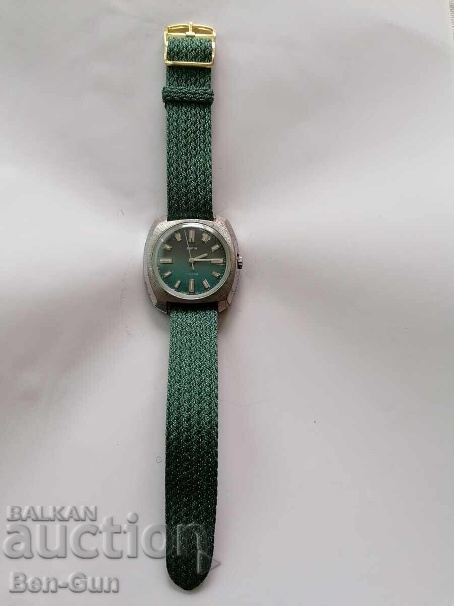 Ceas mecanic, sovietic, de mână "Zaria" - 5