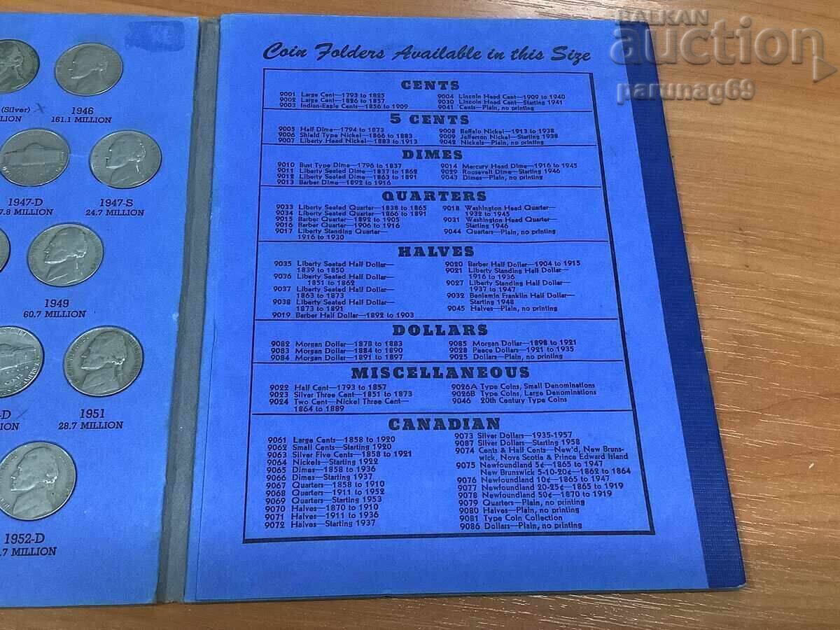 Colecție de monede SUA cu chipul lui Jefferson din 1938, 65 BUCĂȚI - 5