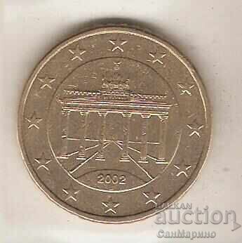 Germania 50 eurocenți 2002 J cu preț € 1.20 | 2.35 BGN