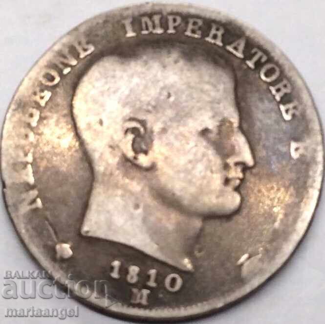 Licitație Napoleon 1 lira 1810 Italia argint
