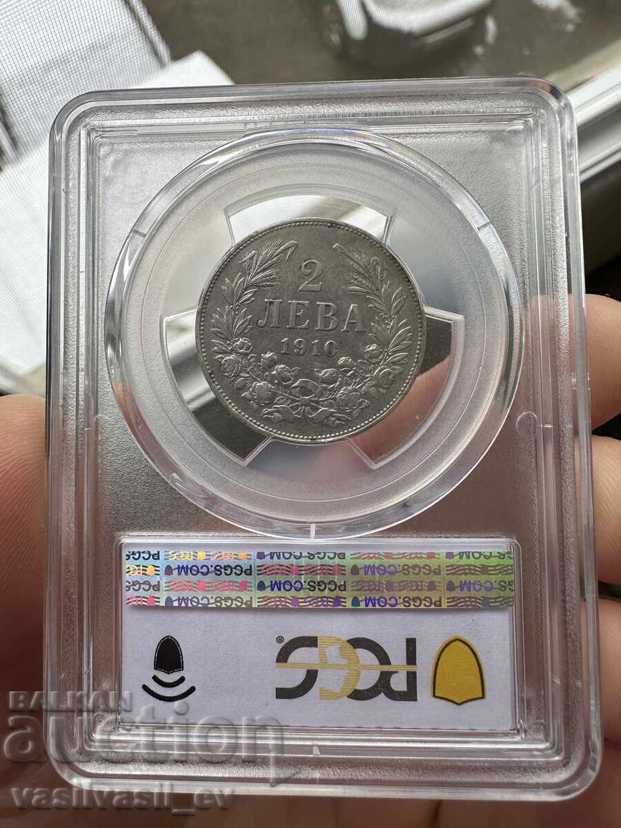 2 lei 1910, PCGS XF45 cu preț € 144.00 | 281.64 BGN