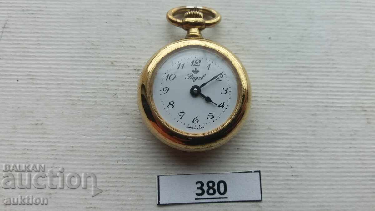 Красив Дамски Швейцарски Часовник ROYAL, Колие, Mедальон с цена € 12.99 | 25.41 лв.