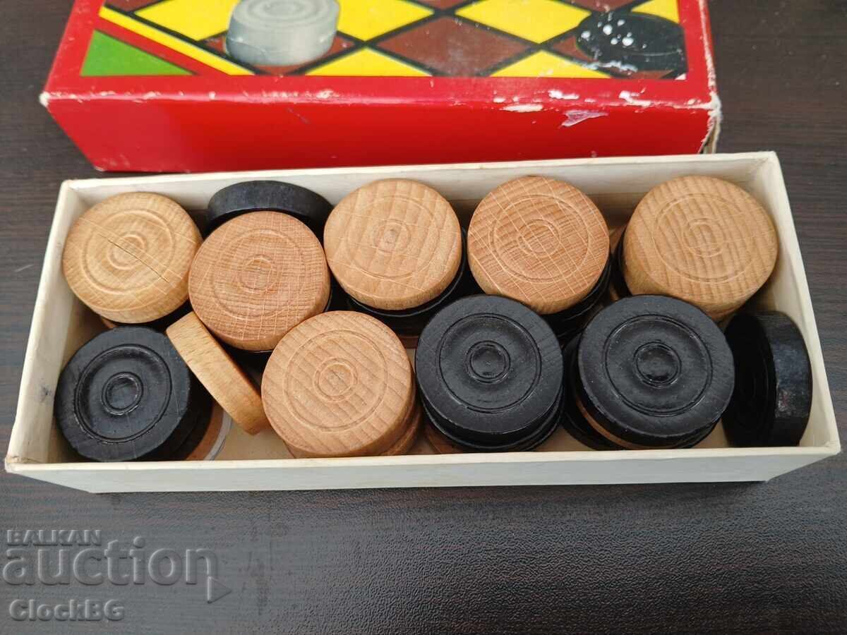 Set original din lemn pentru dame - 1970