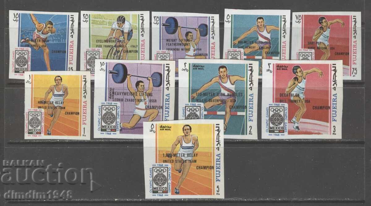 Emiratele Arabe Unite - Jocurile Olimpice Mexico 1968 neperforat