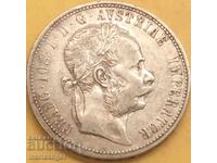 Austria 1 Florin 1873 Franz Joseph argint - rar și scump