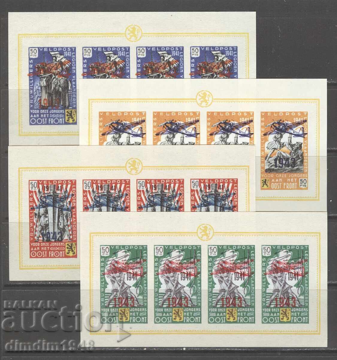 Al Doilea Război Mondial - Legiunea Belgiană 1943 blocul nr. V/VIII