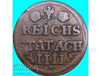 Γερμανία 4 χέλερ 1757 Άαχεν ΑΕΤΟΣ