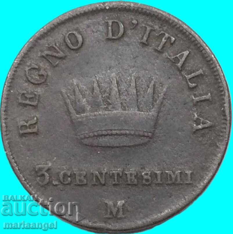 Napoleon 3 centesimi 1811 Italia M - Milano - 7 Napoleon 3 centesimi 1811 Italia M - Milano - 7