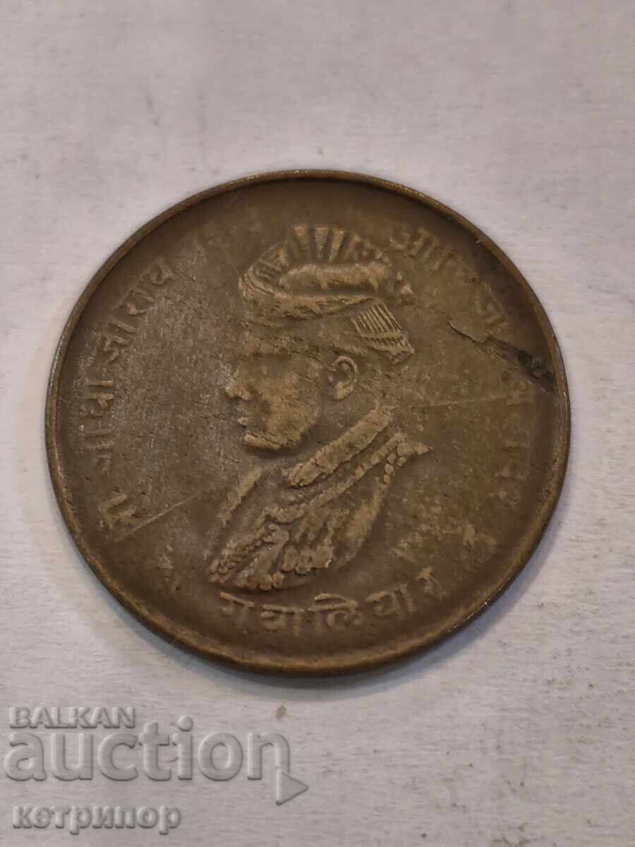 1/4 anna Gwalior India Britanică 1942 cupru 1/4 anna Gwalior India Britanică 1942 cupru