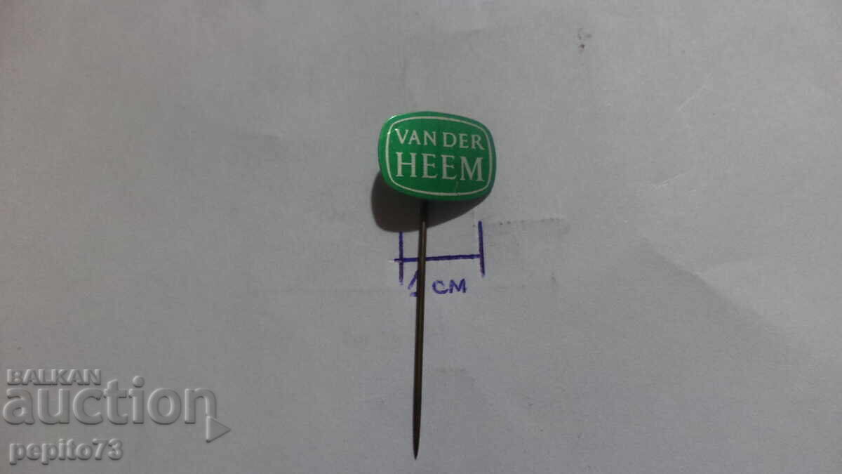 Аукцион Значка рекламна Vander HEEM,марка електрическо оборудване