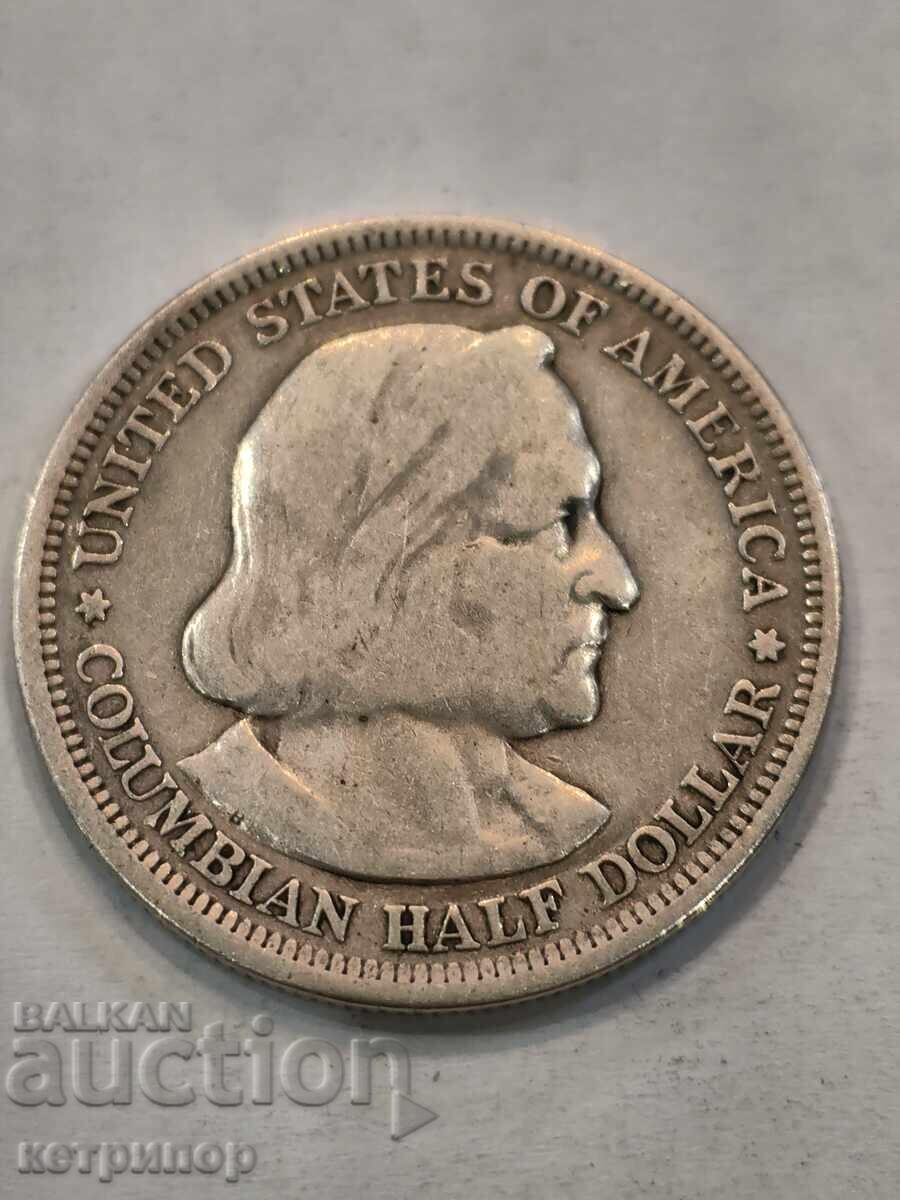 Polovin dolar/ half/ 1893 g srebyrna