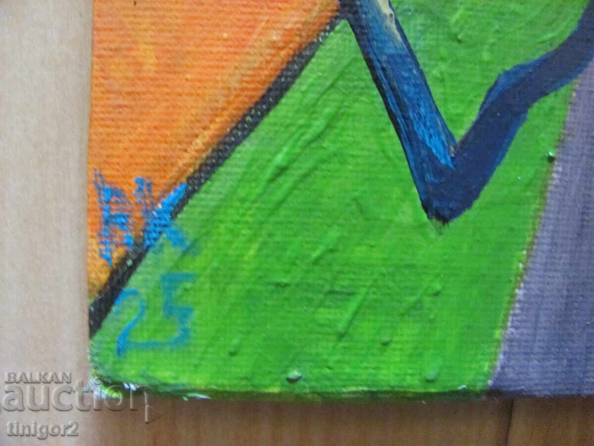 Картина масло, картон, подпис 40х30см. с цена € 38.00 | 74.32 лв.