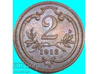 Austria 2 Heller 1913