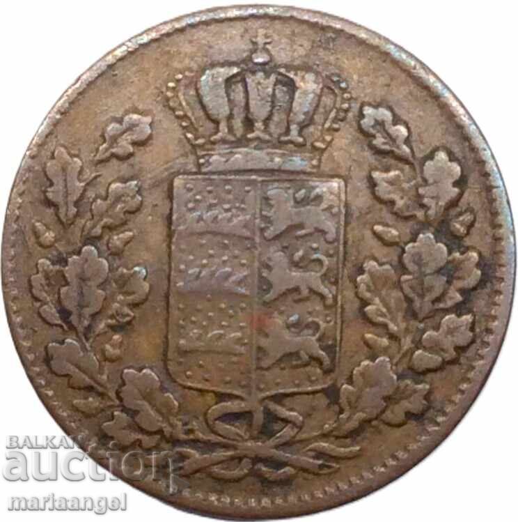 1/2 kreĭtser 1842 Germania Württemberg - 7