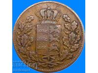 1/2 kreĭtser 1842 Germania Württemberg