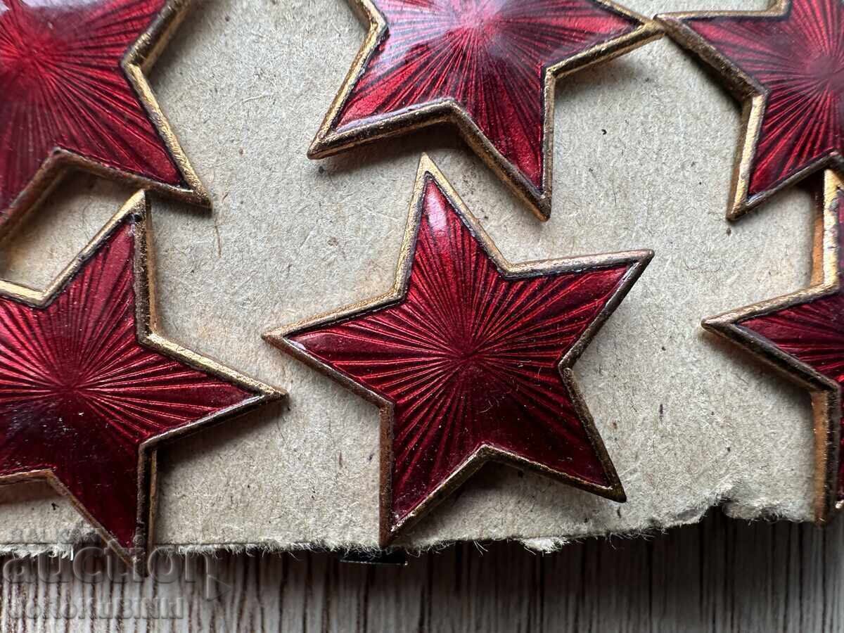 Lot of Old Enamel Five-Pointed Stars from 1939 - 12 pieces - 5