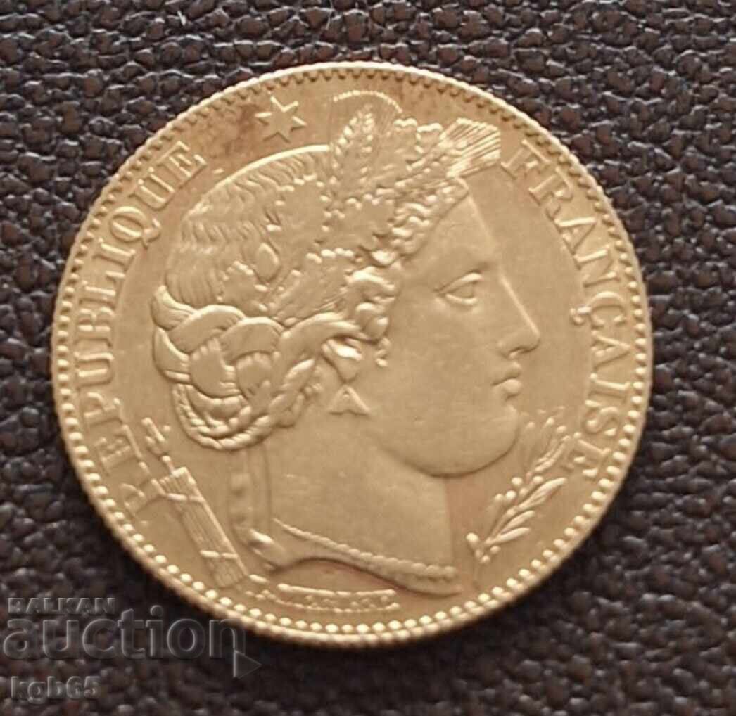 10 Francs 1899 France Gold with price € 499.00 | 975.96 BGN
