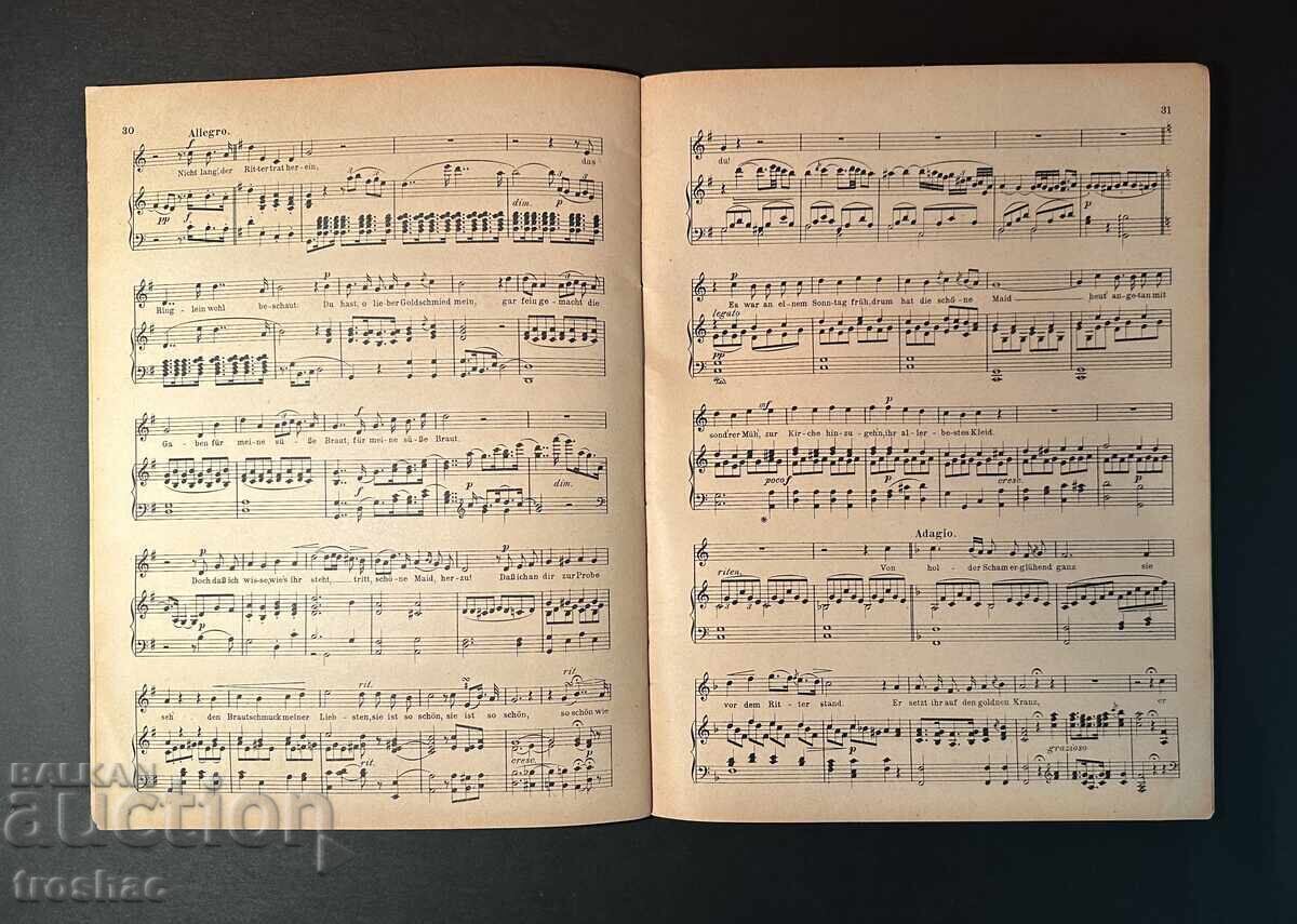 Licitație Carte Veche Partituri Muzicale de Autori Cunoscuți