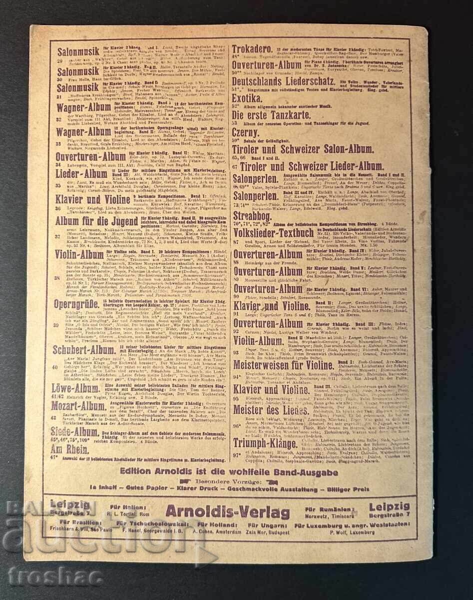 Carte Veche Partituri Muzicale de Autori Cunoscuți - 5