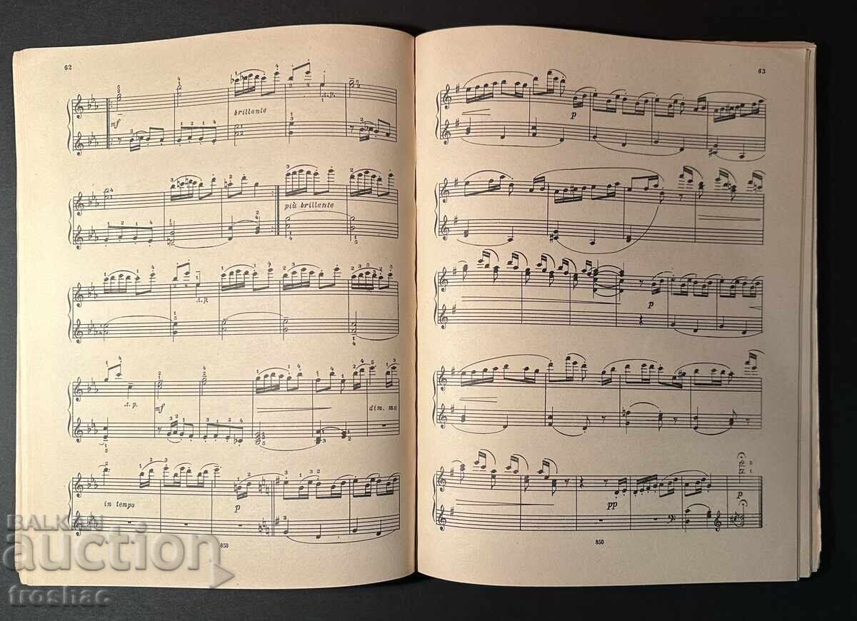 Licitație Carte Veche Partituri Muzicale de Autori Cunoscuți