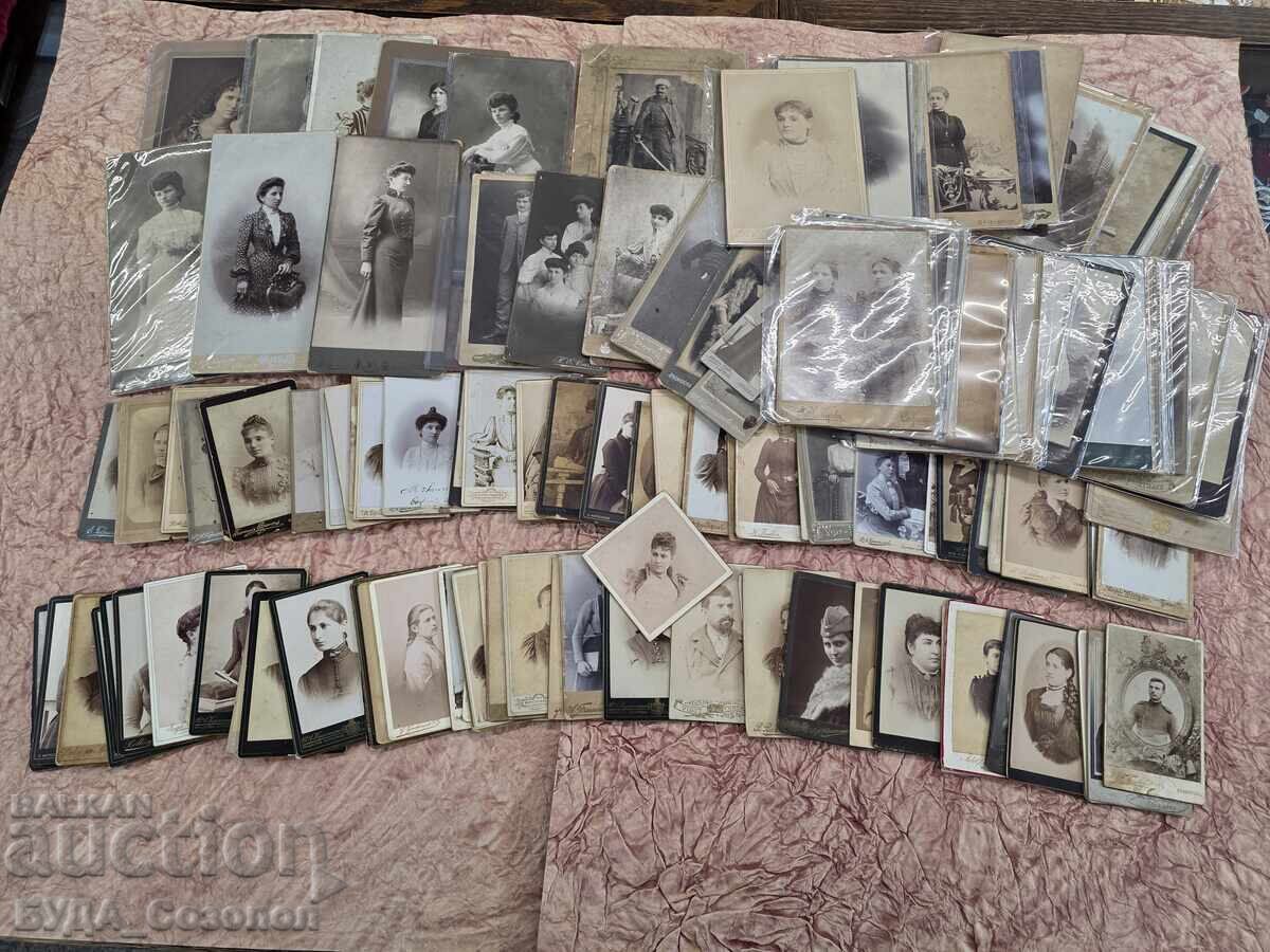 Huge lot of 125 old photographs 1880 - 1910 with price € 82.00 | 160.38 BGN Huge lot of 125 old photographs 1880 - 1910 with price € 82.00 | 160.38 BGN