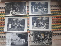 6 броя стари фотографии Артисти Сцена Любители