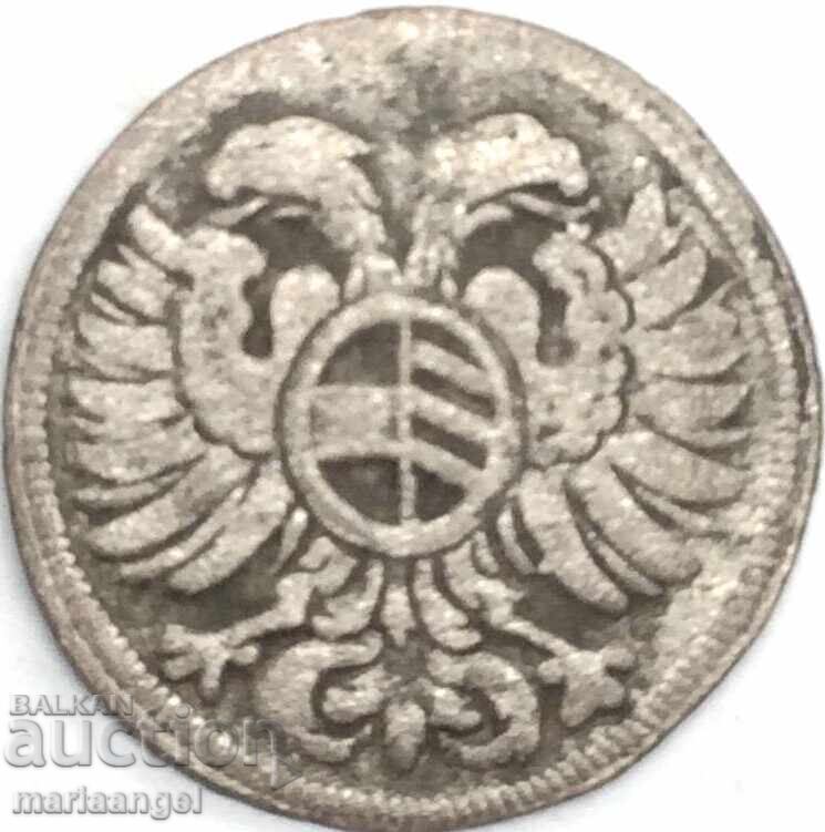 Austria 1 Groschen 1696 Leopold Oppeln Silver