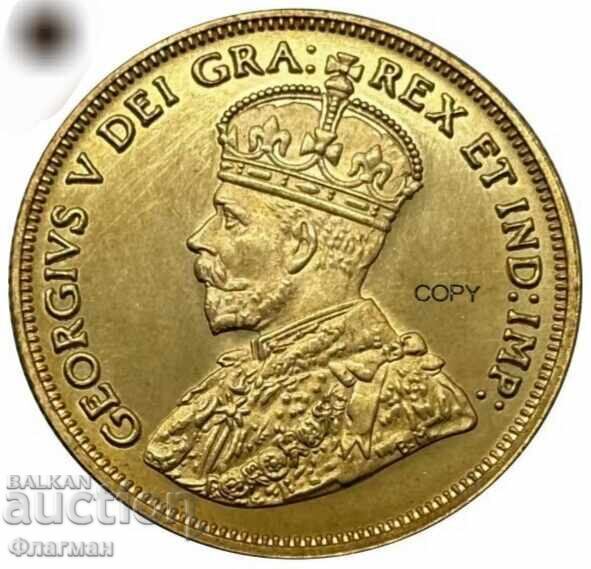 Британска Канада 10 Долара 1913 г. Джордж V