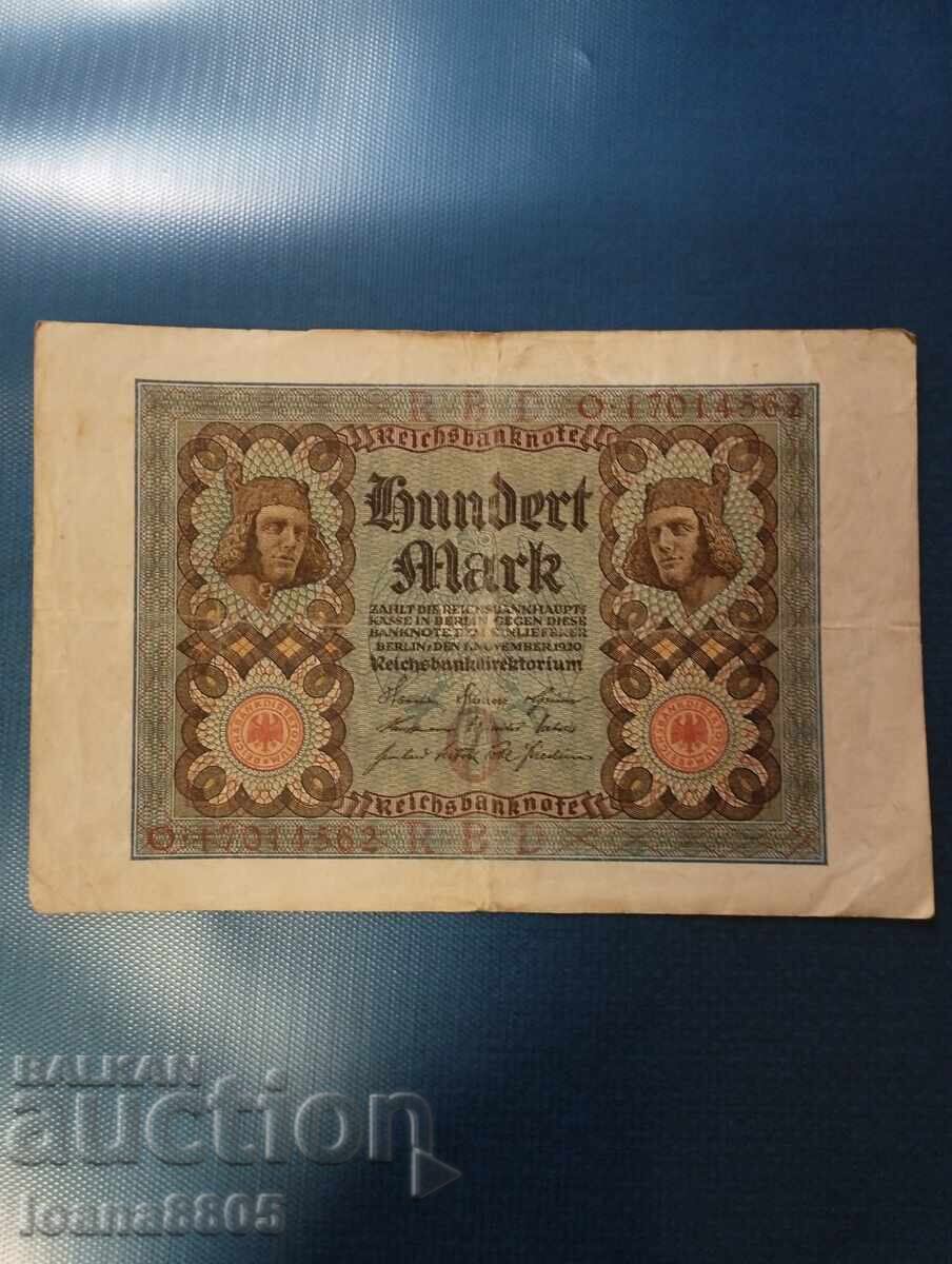 Germania 100 mărci 1920