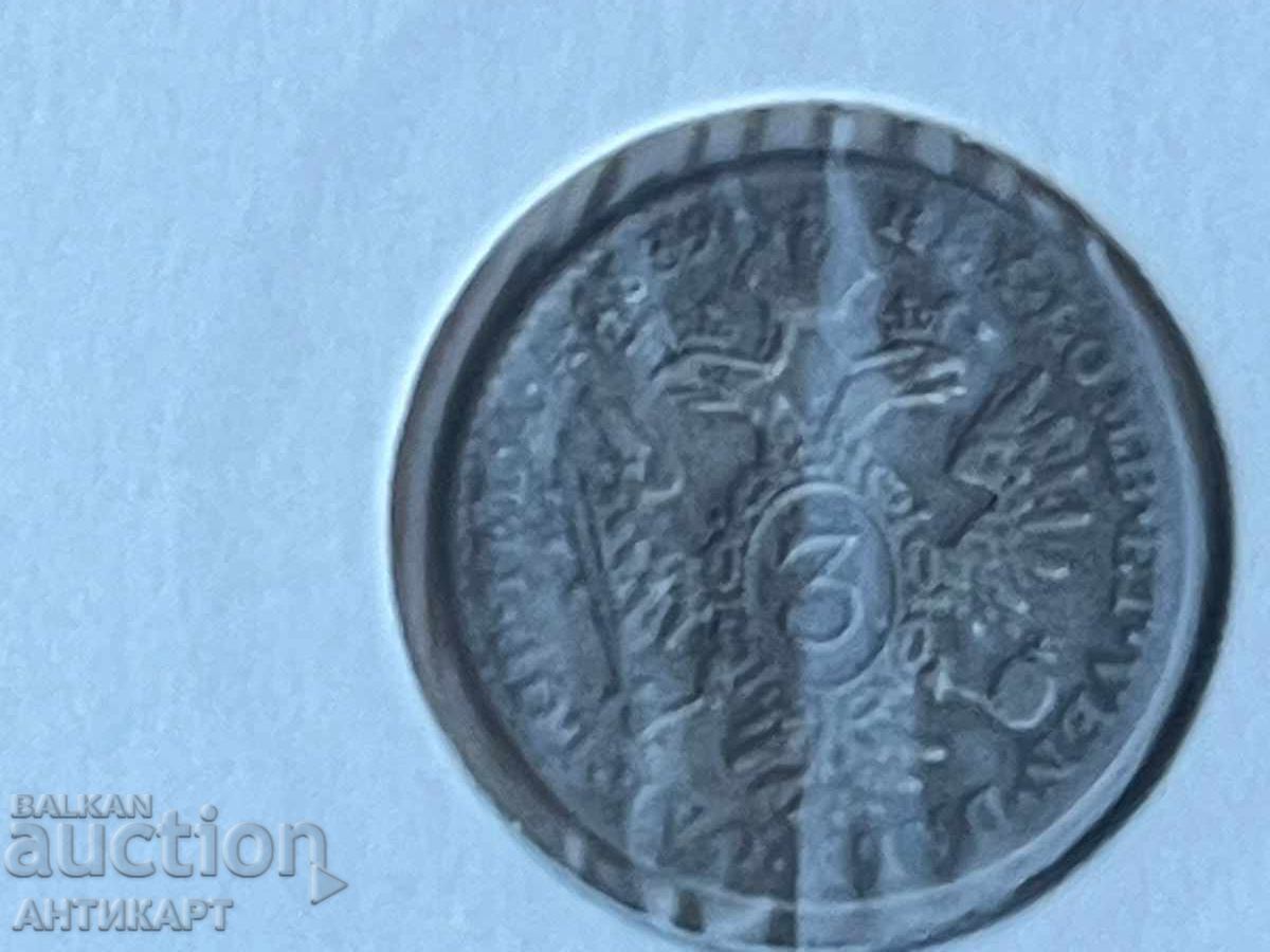 Livrarea Monedă rară de argint Austria 3 Kreuzer 1839
