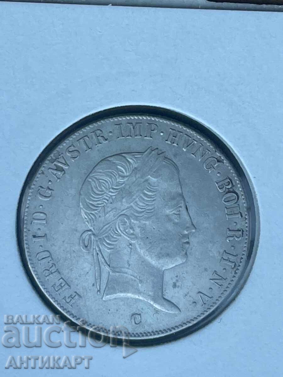 Monedă rară de argint Austria 20 Kreuzer 1840 C cu preț € 29.00 | 56.72 BGN