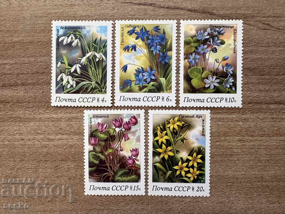 Σοβιετική Ένωση - Άνοιξη Λουλούδια (1983) MNH