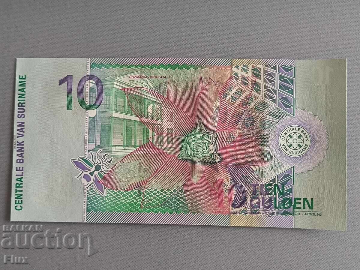 Банкнота - Суринам - 10 гулдена UNC | 2000г. с цена € 6.00 | 11.73 лв.