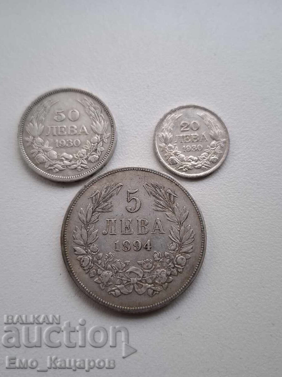 5лв 1894 + 20лв и 50лв подарък!
