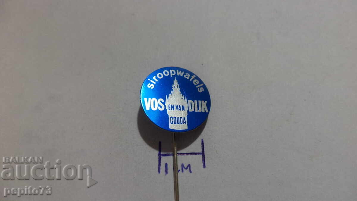 Znachka reklamna ,Vosen Vandijk ,marka vafli cu preț € 0.50 | 0.98 BGN