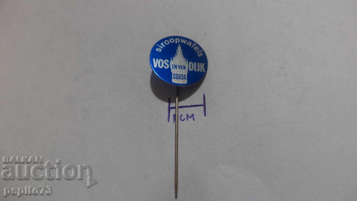 Licitație Znachka reklamna ,Vosen Vandijk ,marka vafli