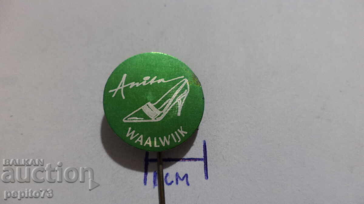 Emblemă publicitară, Anita Waalwijk, marcă de pantofi cu preț € 0.50 | 0.98 BGN