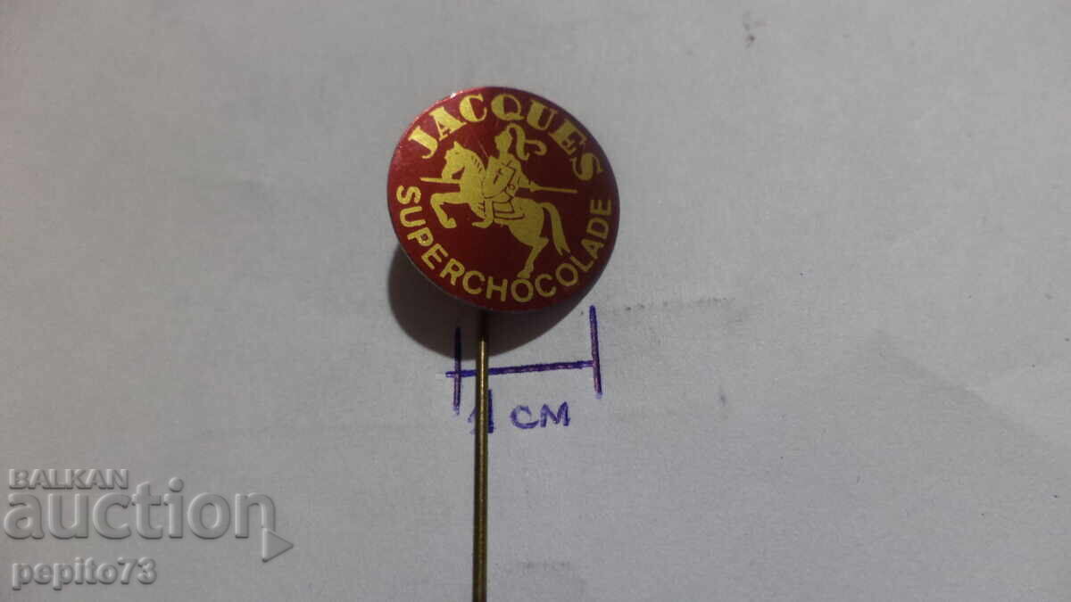 Jacques advertising badge with price € 0.50 | 0.98 BGN Jacques advertising badge with price € 0.50 | 0.98 BGN