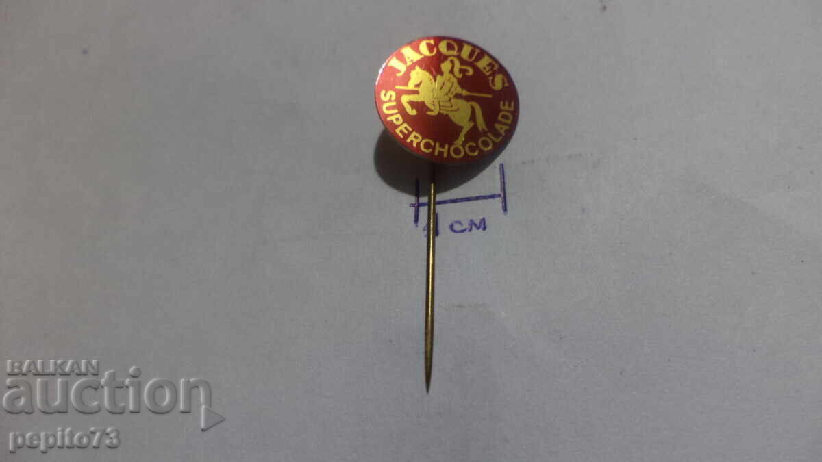 Licitație Insigna publicitară, Jacques, marcă de ciocolată