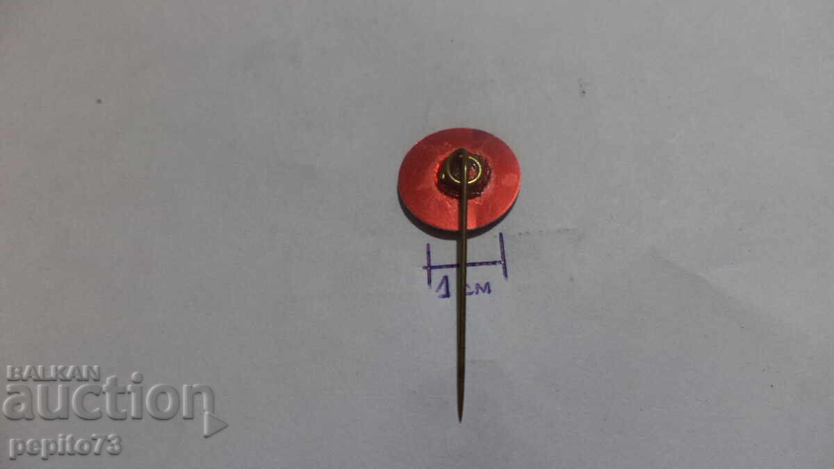 Delivery of Jacques advertising badge Delivery of Jacques advertising badge