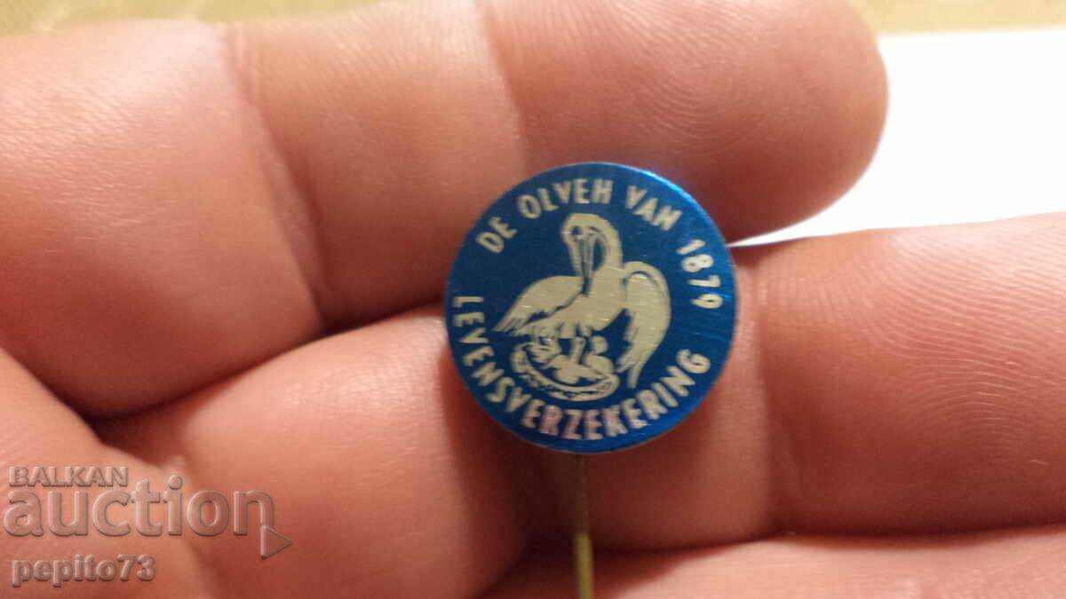 znachka reklamna , De Olven Van1879, companie de asigurări