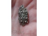 Antique Revival silver jewelry, button, earring